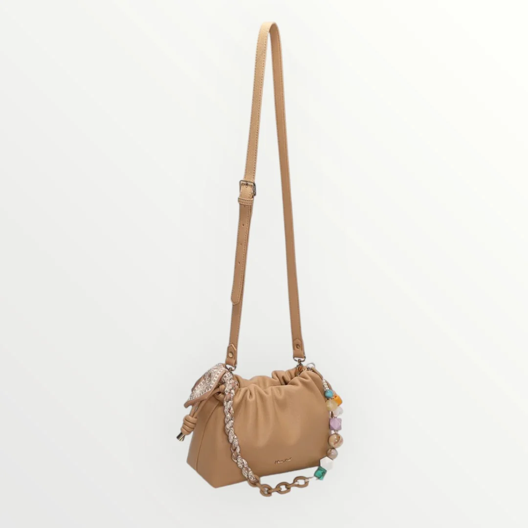 MIMI' MUA' - BORSA A TRACOLLA CON FOULARD - Image 6