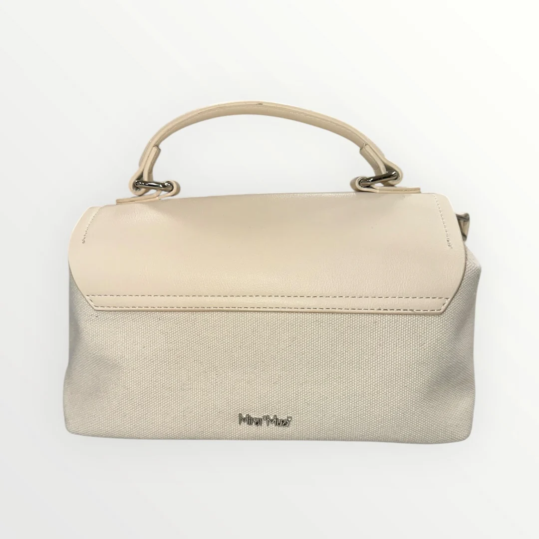 MIMI' MUA' - BORSA IN TESSUTO CON PATTA IN ECO-PELLE - Image 2