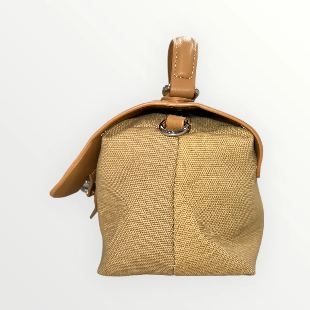 MIMI' MUA' - BORSA IN TESSUTO CON PATTA IN ECO-PELLE - Image 7