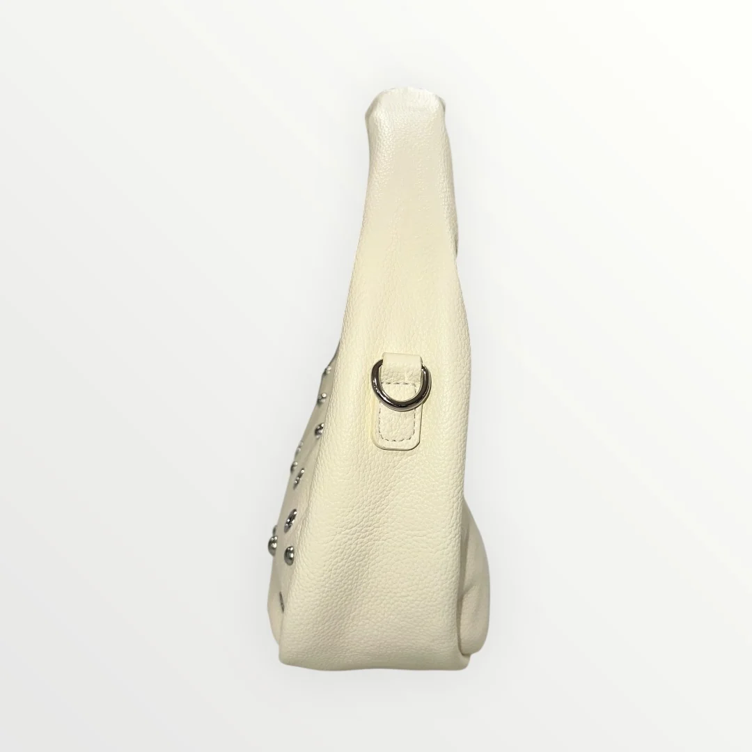 MIMI' MUA' - BORSA MORBIDA CON BORCHIE PIATTE - Image 3
