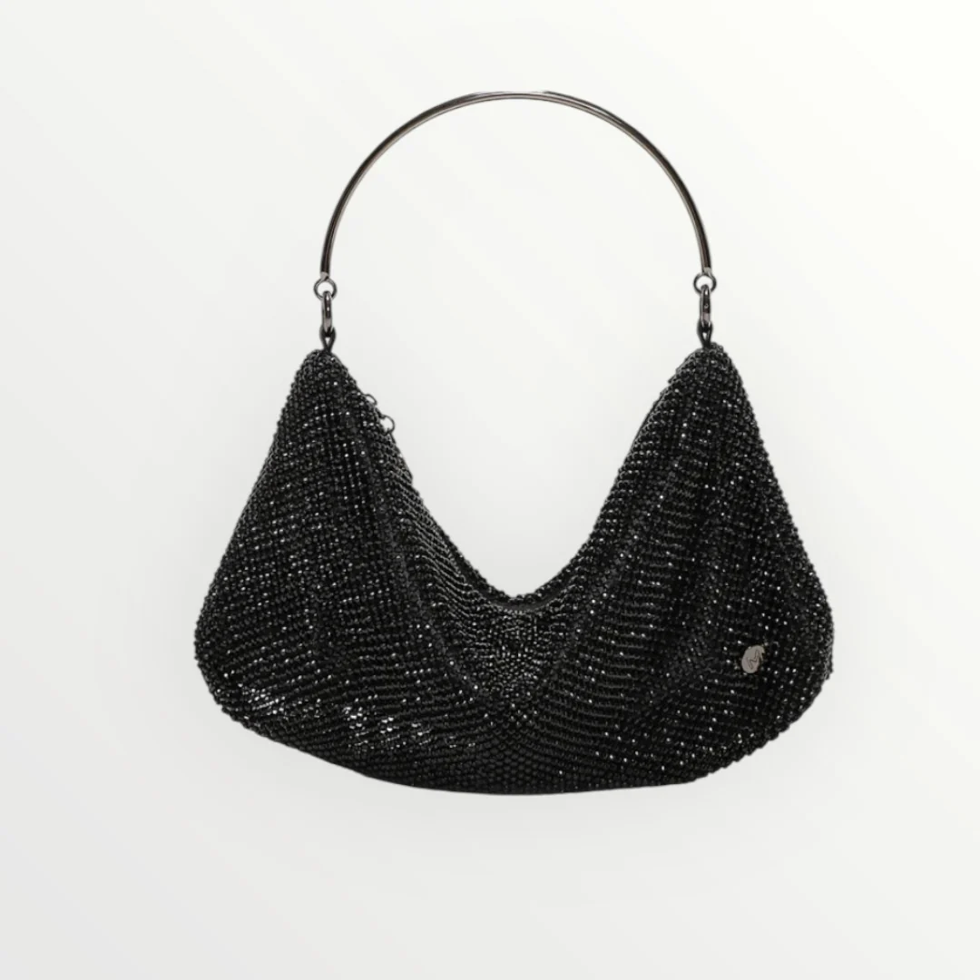 MIMI' MUA' - BORSA MORBIDA IN RETE DI STRASS