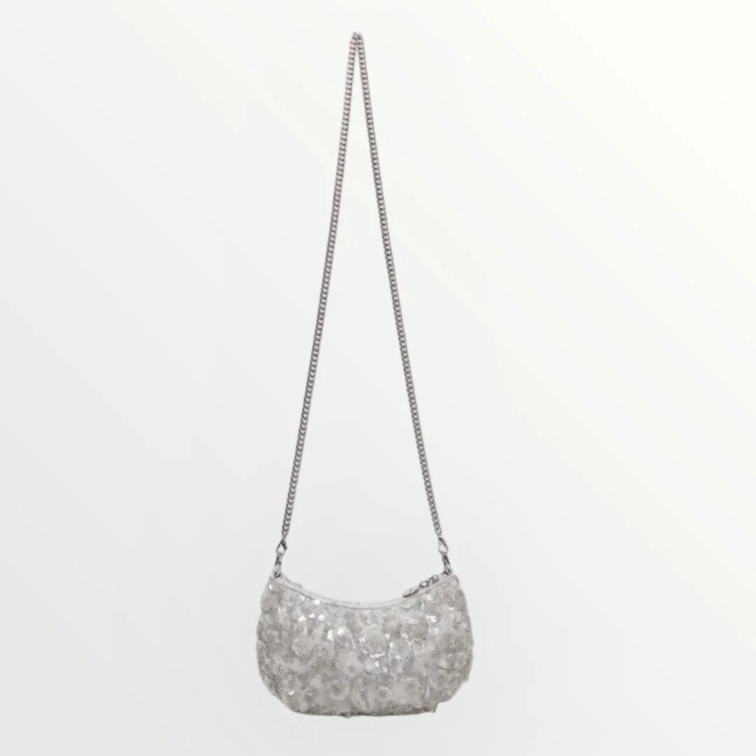 MIMI' MUA' - BORSA PAILLETTES CON FIORI - Image 6
