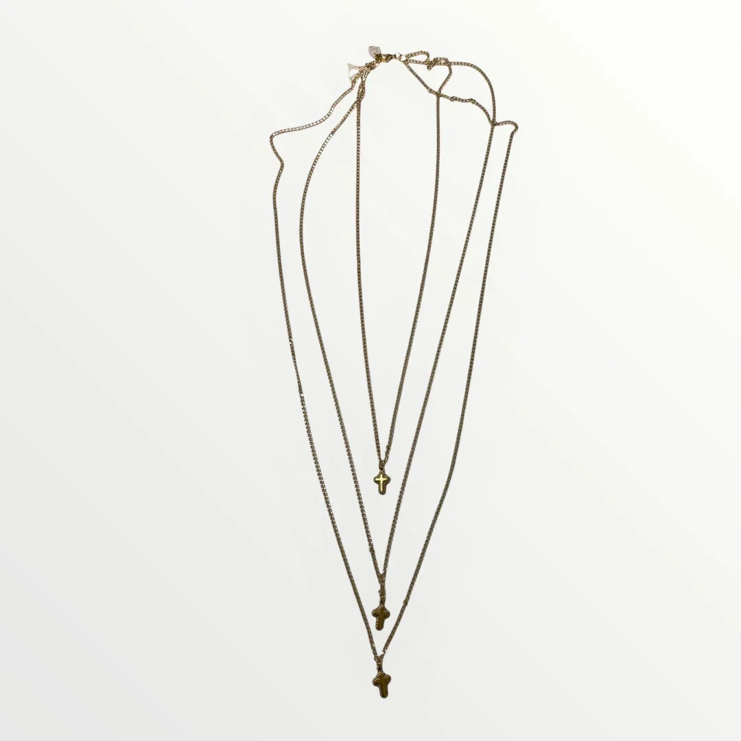 MOMI - COLLANA CROCE TRIPLA
