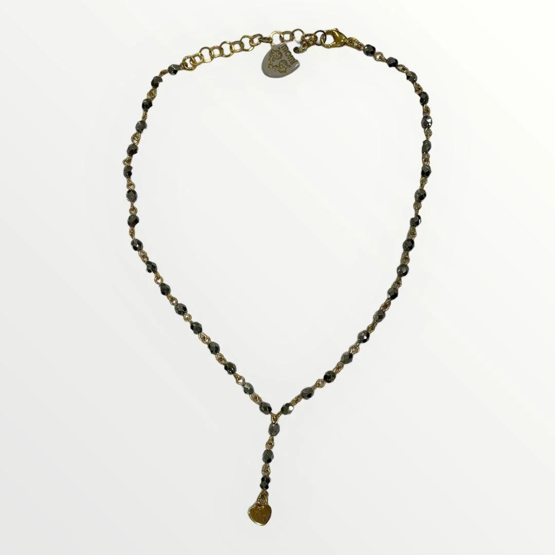 MOMI - COLLANA ROSARIO CORTO CUORE - Image 4