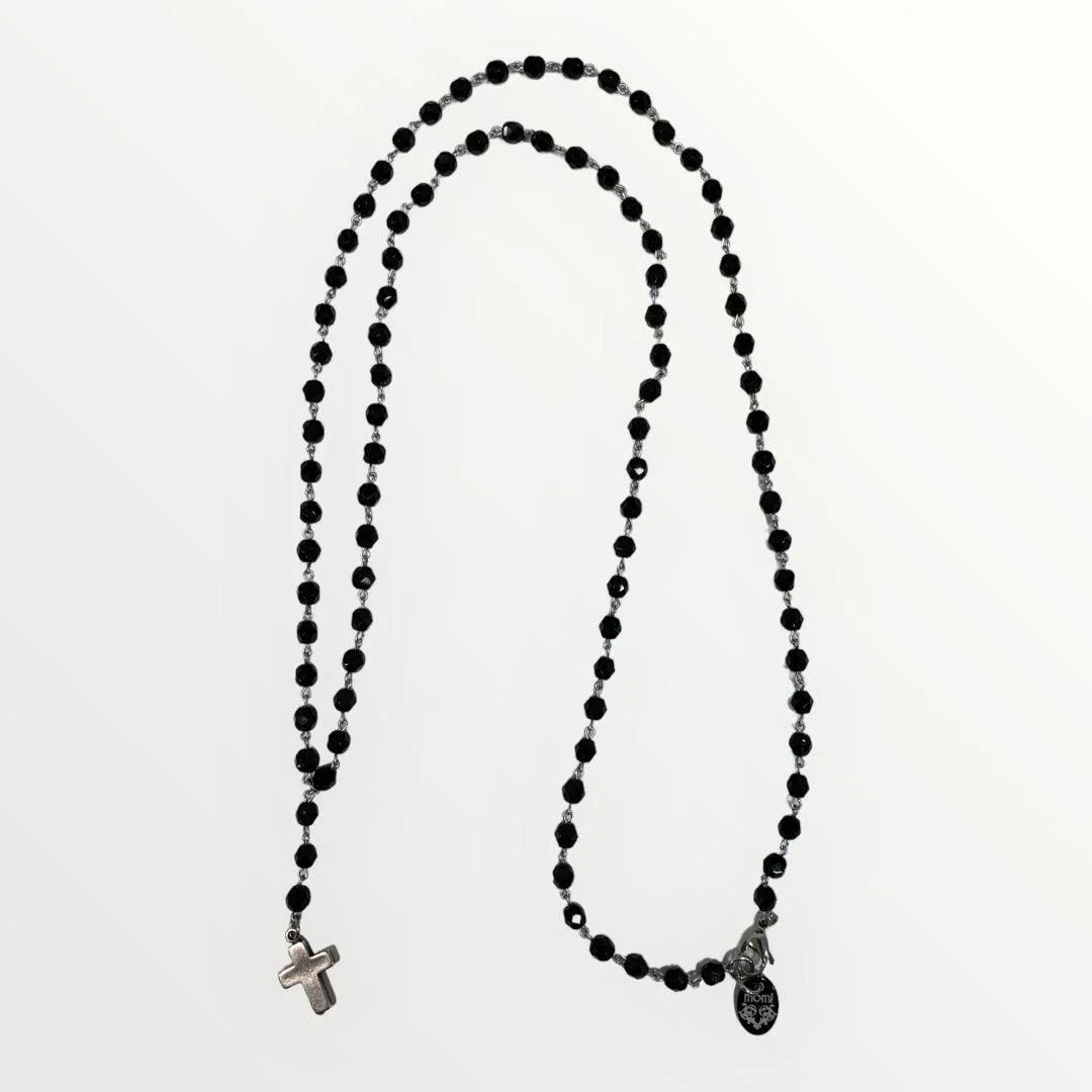 MOMI - COLLANA ROSARIO LUNGO CROCE - Image 2
