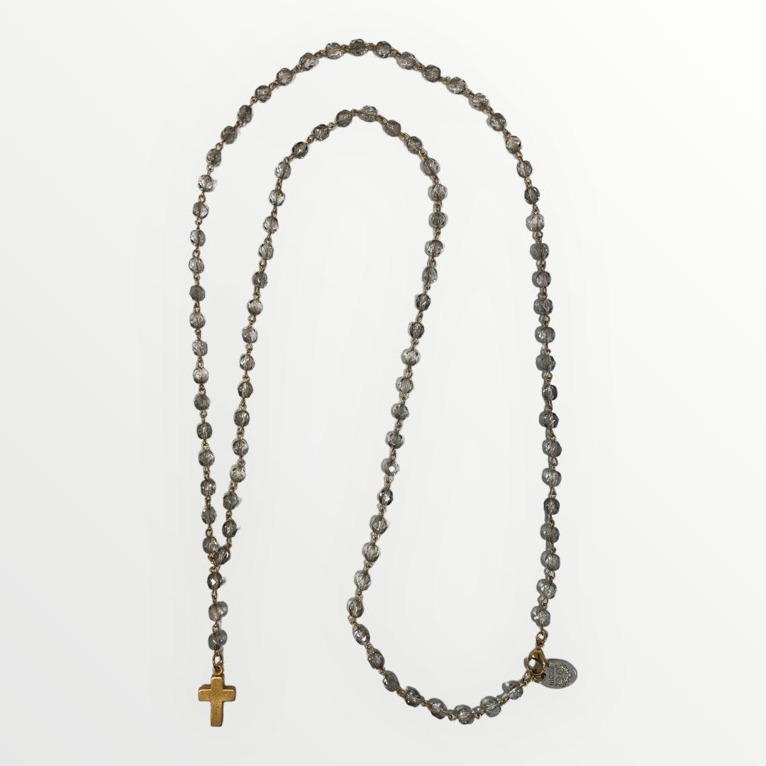 MOMI - COLLANA ROSARIO LUNGO CROCE - Image 4