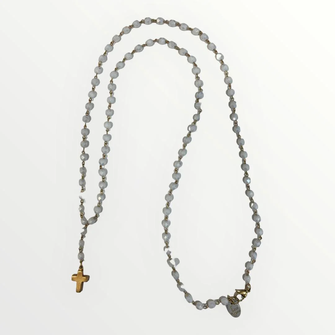 MOMI - COLLANA ROSARIO LUNGO CROCE - Image 5