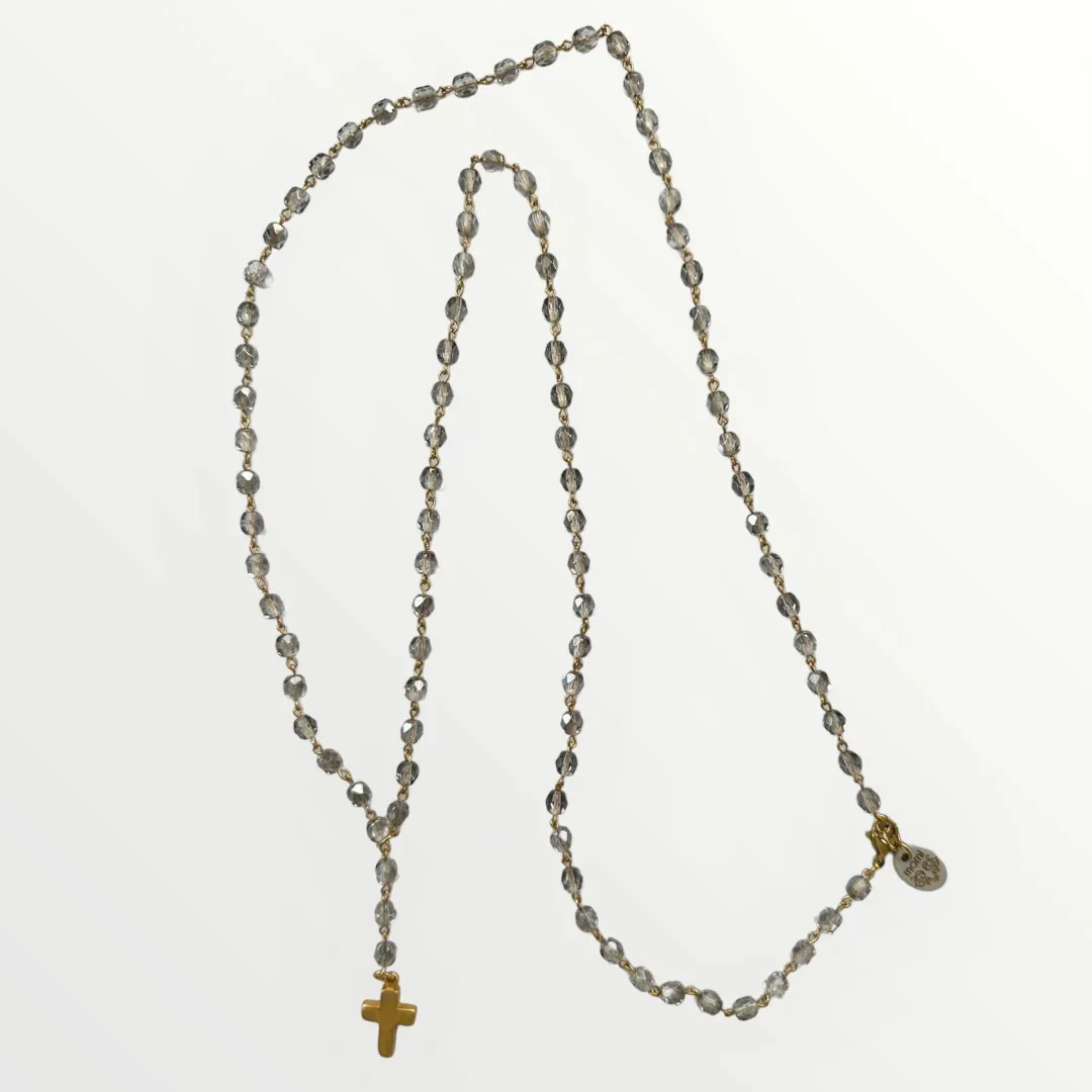 MOMI - COLLANA ROSARIO LUNGO CROCE - Image 8