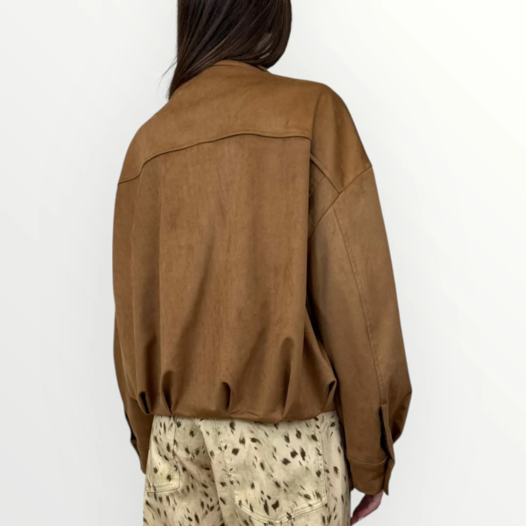 MOTEL - GIACCONE IN SUEDE CON TASCONI - Image 2