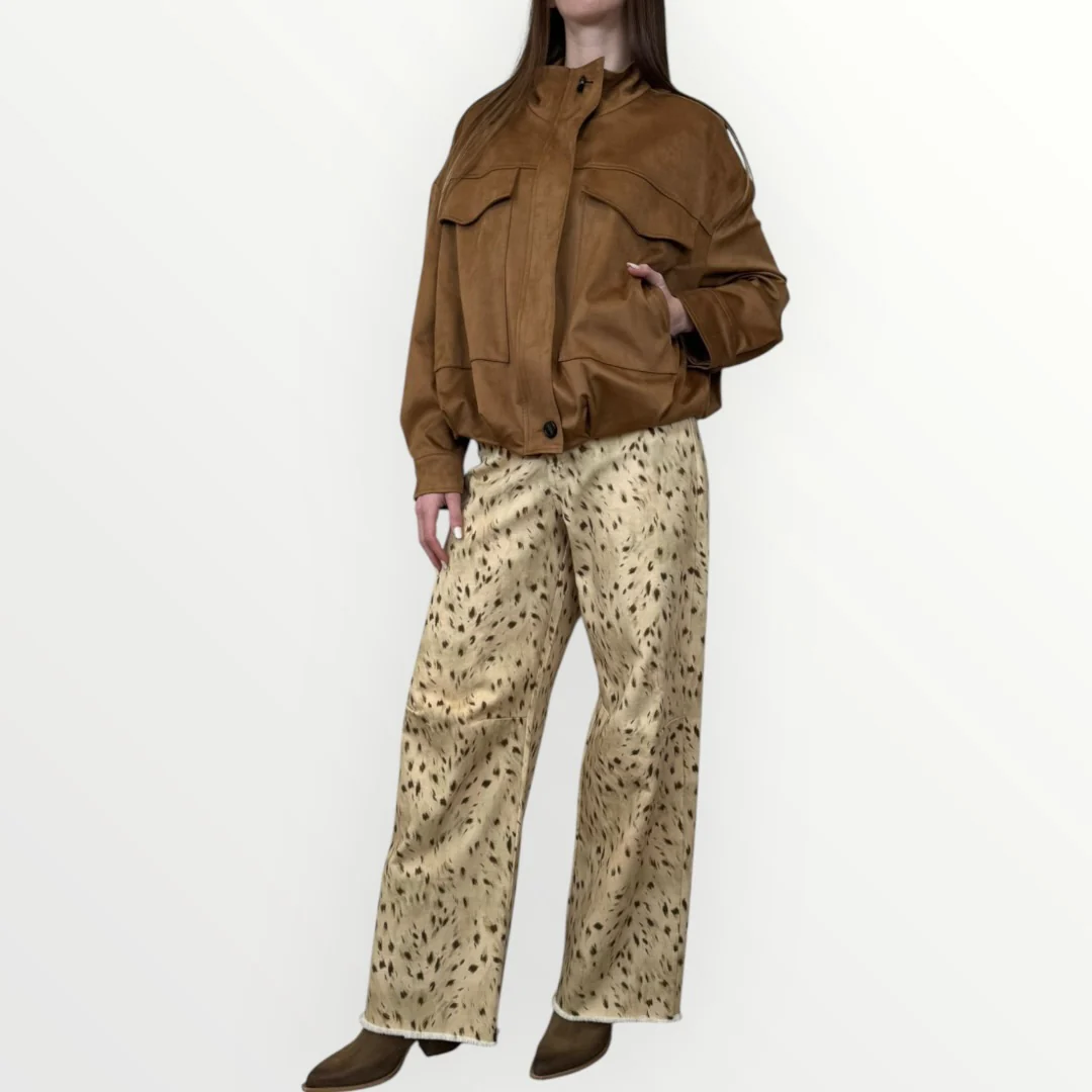 MOTEL - GIACCONE IN SUEDE CON TASCONI - Image 3
