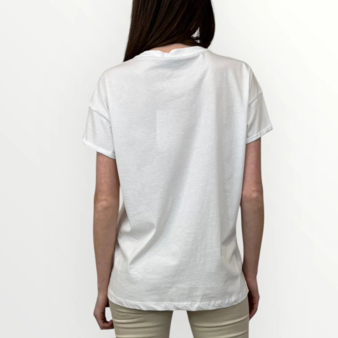 MOTEL - T-SHIRT CON STAMPA E BRILLANTINI - Image 2