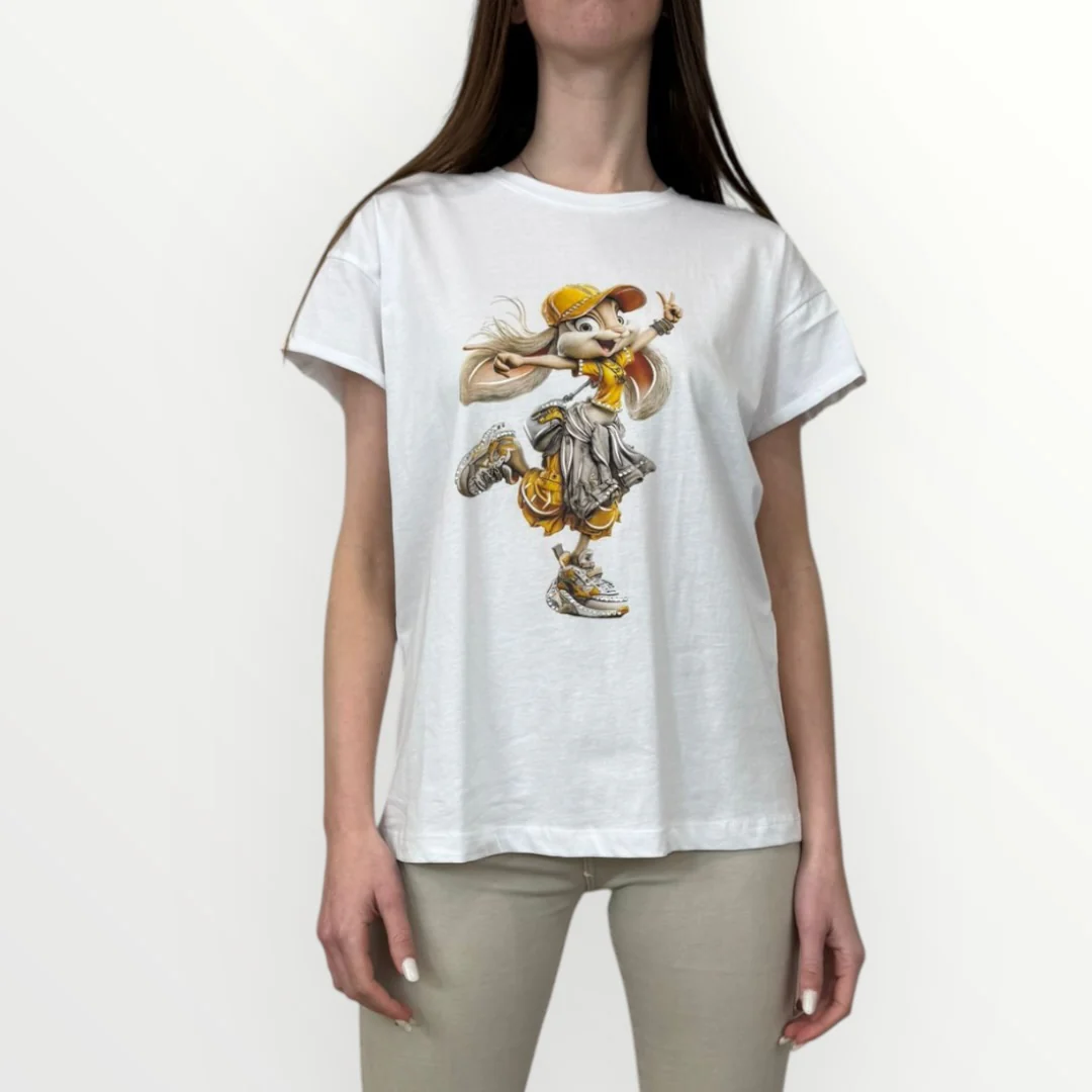 MOTEL - T-SHIRTA MANICA CORTA CON STAMPA