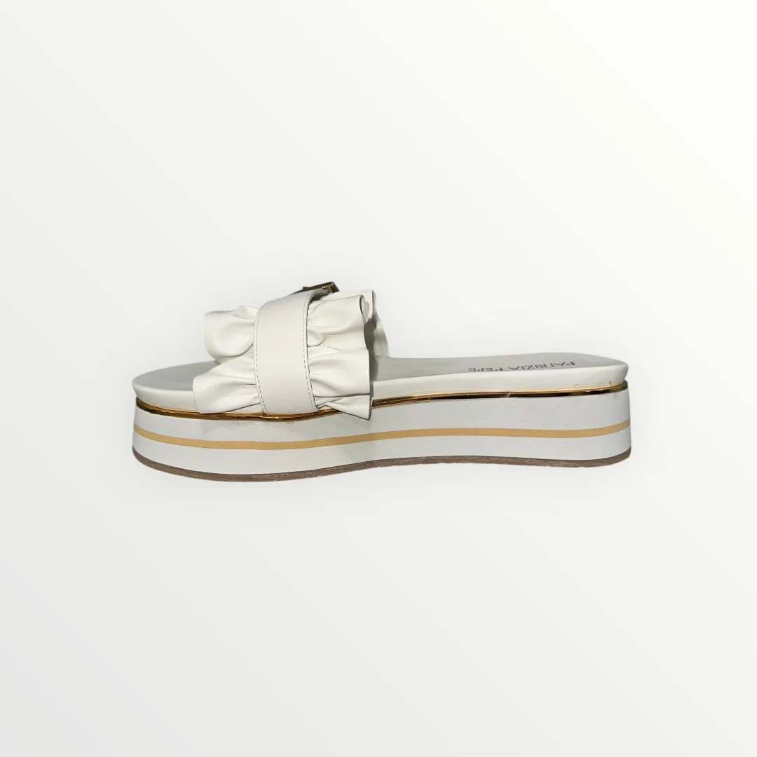 PATRIZIA PEPE - CIABATTA CON RUCHES E LOGO - Image 3
