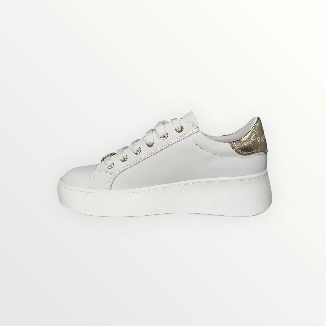 PATRIZIA PEPE - SNEAKER CON LOGO BRILLANTATO - Image 3