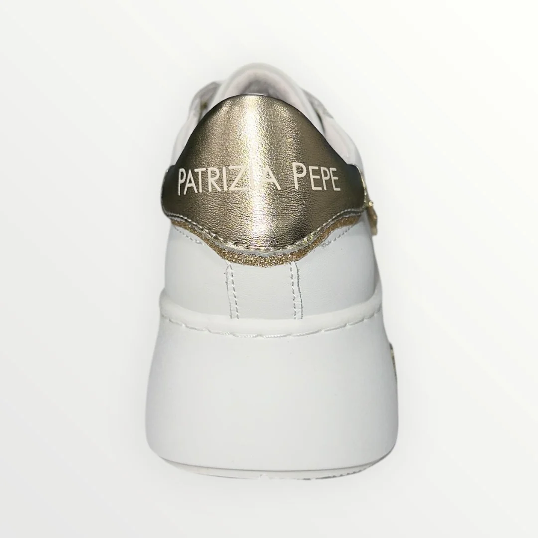 PATRIZIA PEPE - SNEAKER CON LOGO BRILLANTATO - Image 5