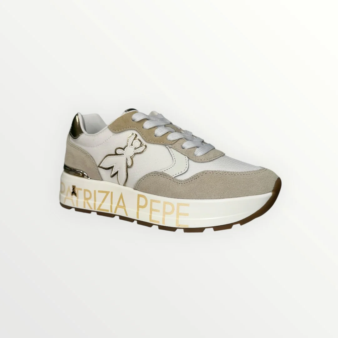 PATRIZIA PEPE - SNEAKER SCAMOSCIATA CON LOGO - Image 2