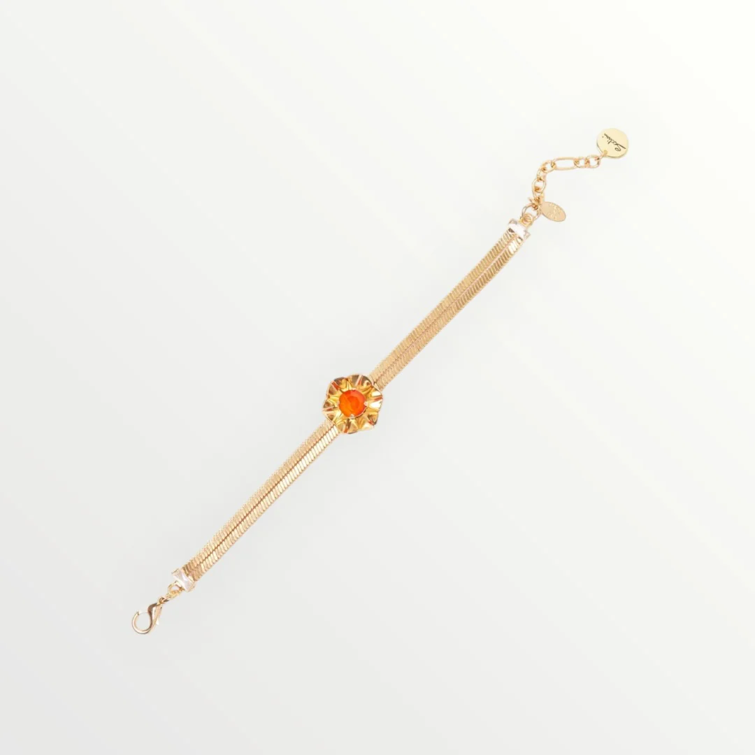 SODINI - BRACCIALE RIGIDO CON FIORE