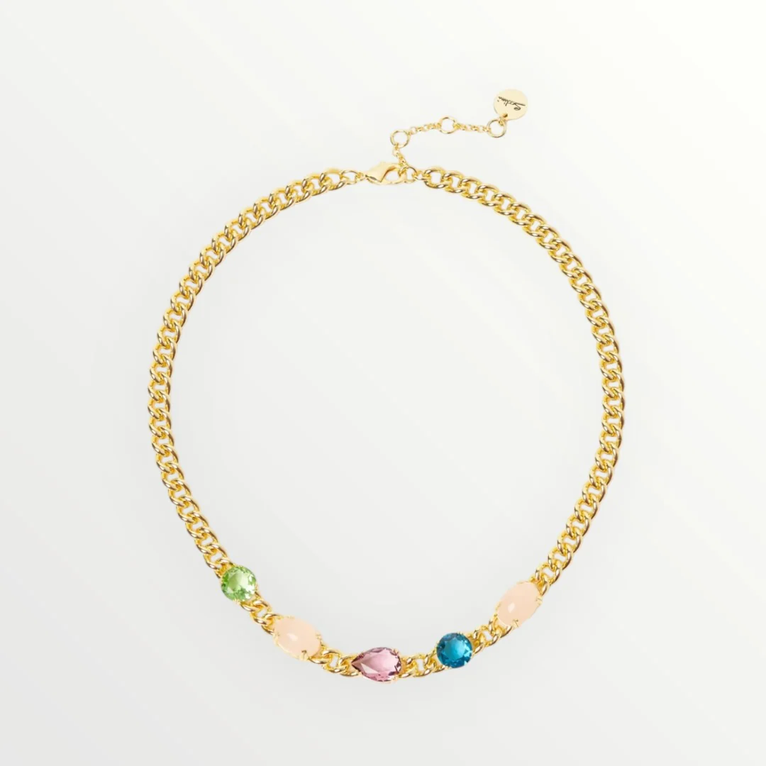 SODINI - COLLANA CON CATENA E BRILLANTI
