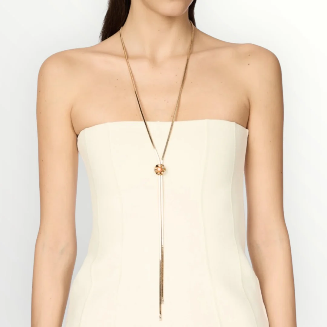 SODINI - COLLANA CRAVATTA CON FIORELLINO - Image 2