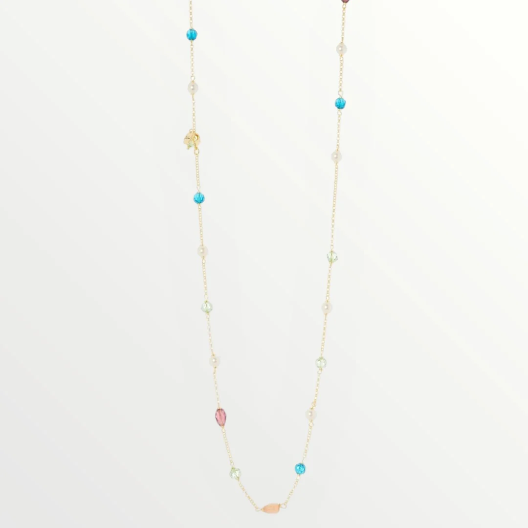SODINI - COLLANA LUNGA CON CRISTALLI