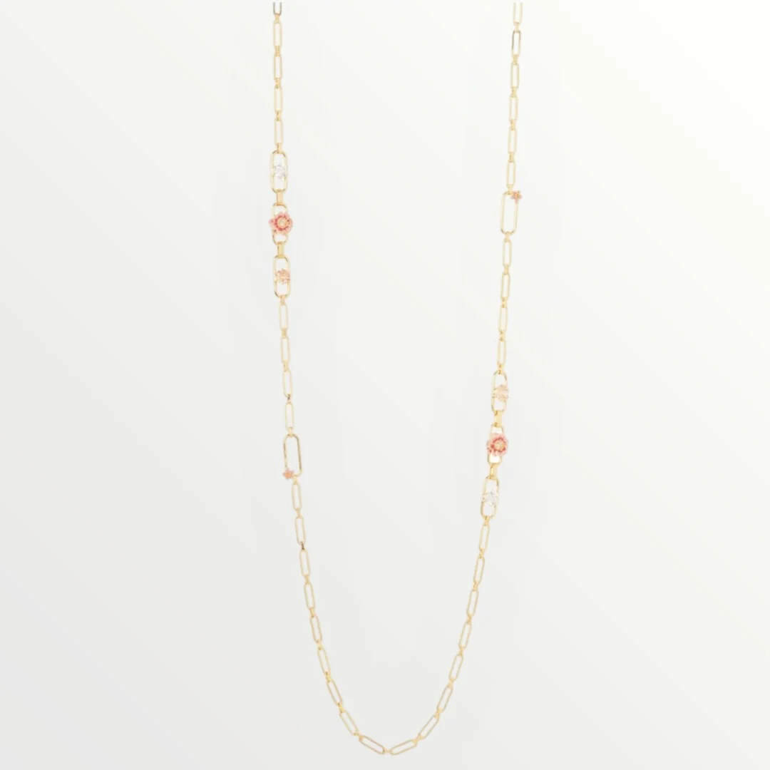 SODINI - COLLANA LUNGA CON MINI FIORI