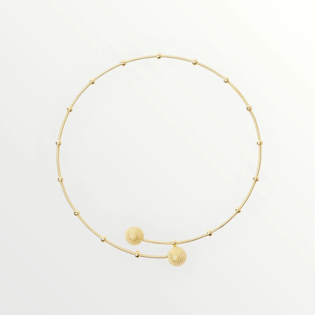 SODINI - COLLANA RIGIDA CON SFERE