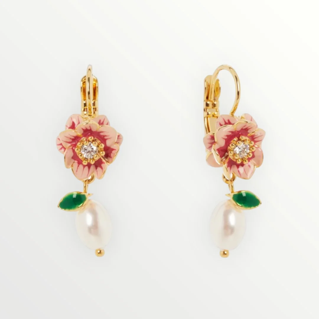 SODINI - ORECCHINI MONACHELLA FIORE E PERLA