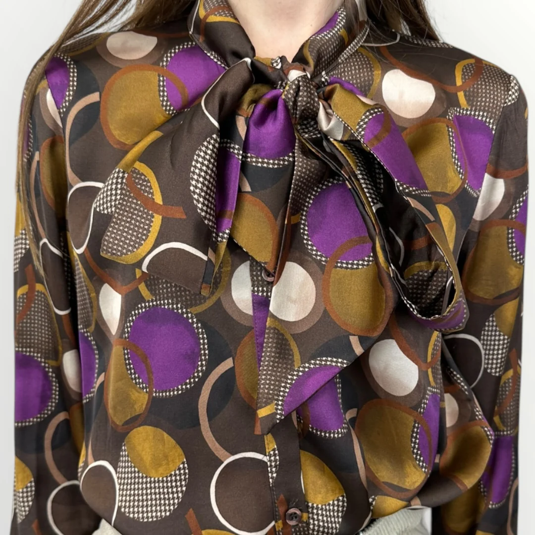 SOUVENIR - CAMICIA A FANTASIA GEOMETRICA - Image 4