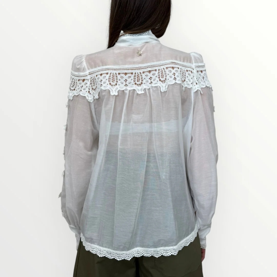 SOUVENIR - CAMICIA IN PIZZO SANGALLO - Image 2