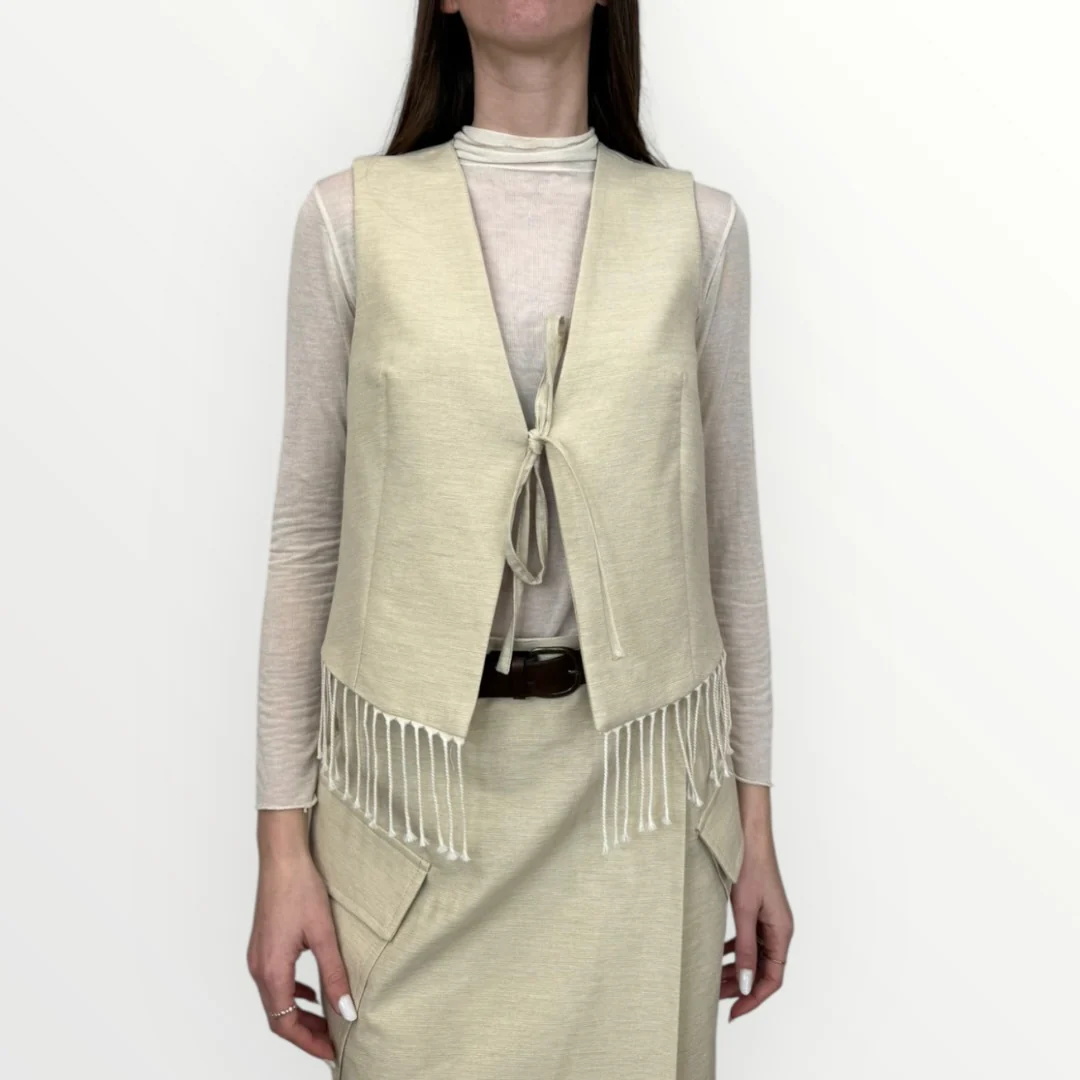 SOUVENIR - GILET CON FRANGE - Image 3