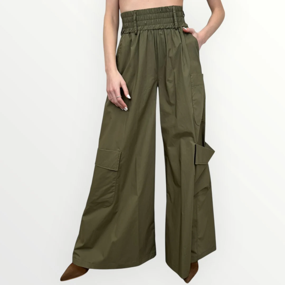 SOUVENIR - PANTALONE CARGO CON TASCONI