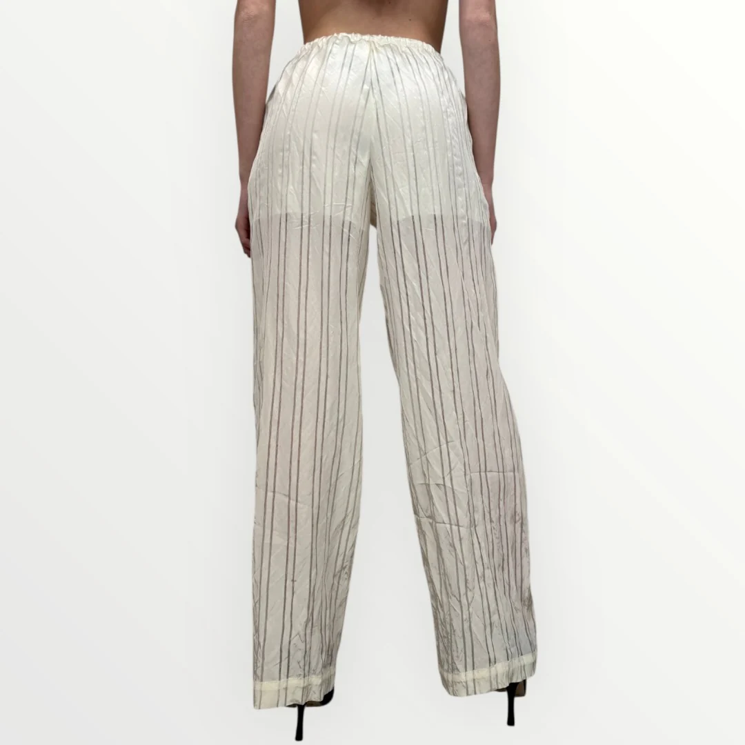 SOUVENIR - PANTALONE RIGATO CON TRASPARENZE - Image 2